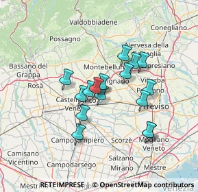 Mappa Via Papa Sarto, 31050 Vedelago TV, Italia (10.80125)