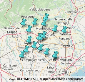 Mappa Via Papa Sarto, 31050 Vedelago TV, Italia (11.53778)