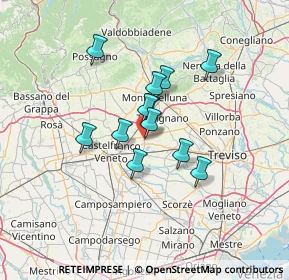 Mappa Via Papa Sarto, 31050 Vedelago TV, Italia (9.61167)