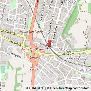 Mappa Via Dorotina, 5A, 24035 Curno, Bergamo (Lombardia)