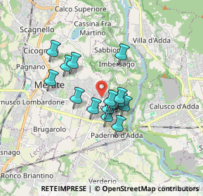 Mappa Via Mazzini Giuseppe, 23899 Robbiate LC, Italia (1.232)