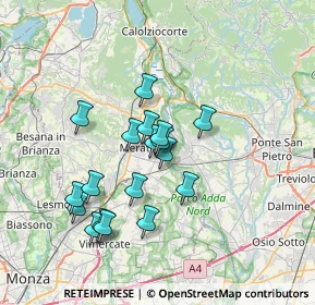 Mappa Via Mazzini Giuseppe, 23899 Robbiate LC, Italia (6.03389)