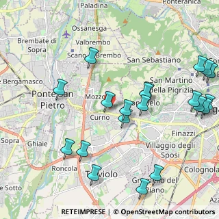 Mappa Via Trento, 24030 Curno BG, Italia (2.508)