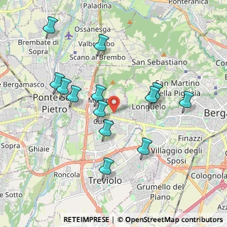 Mappa Via Trento, 24030 Curno BG, Italia (1.89923)