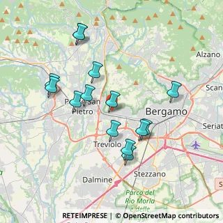 Mappa Via Trento, 24030 Curno BG, Italia (3.63143)