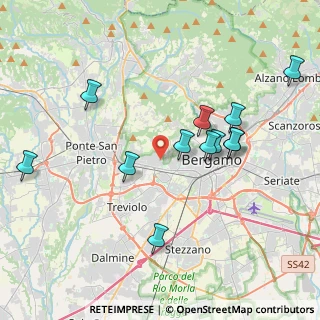 Mappa Via Guglielmo Lochis, 24129 Bergamo BG, Italia (3.93667)