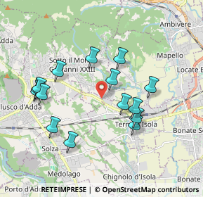 Mappa SP166, 24030 Terno D'isola BG, Italia (1.822)