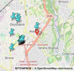 Mappa Via Monte Santo, 20833 Giussano MB, Italia (1.08625)