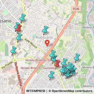 Mappa Via Monte Santo, 20833 Giussano MB, Italia (0.6915)