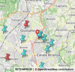 Mappa Via Monte Santo, 20833 Giussano MB, Italia (2.06455)