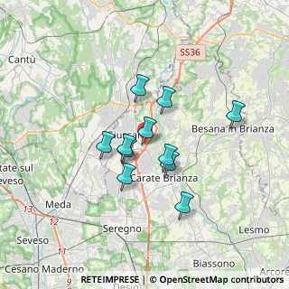 Mappa Via Monte Santo, 20833 Giussano MB, Italia (2.60182)