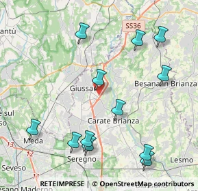 Mappa Via Monte Santo, 20833 Giussano MB, Italia (4.71417)