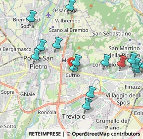 Mappa Via Crocette, 24030 Mozzo BG, Italia (2.294)