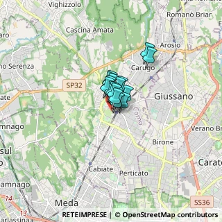 Mappa Via XX Settembre, 22066 Mariano Comense CO, Italia (0.61412)