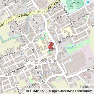 Mappa Piazza Silva, 56, 36035 Marano Vicentino, Vicenza (Veneto)