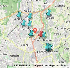 Mappa Viale Monza, 20833 Giussano MB, Italia (1.78625)