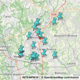Mappa Viale Monza, 20833 Giussano MB, Italia (3.786)