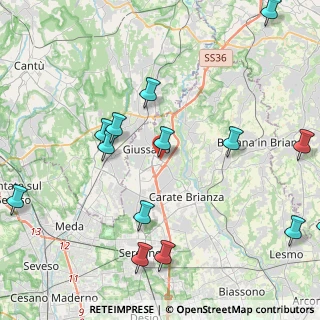 Mappa Viale Monza, 20833 Giussano MB, Italia (5.63067)