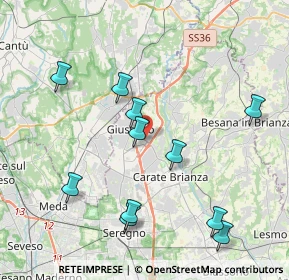 Mappa Viale Monza, 20833 Giussano MB, Italia (4.21455)