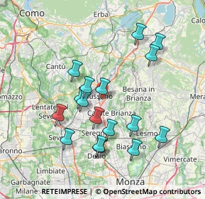 Mappa Viale Monza, 20833 Giussano MB, Italia (7.05471)