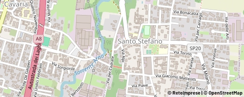 Mappa Oggiona con Santo Stefano