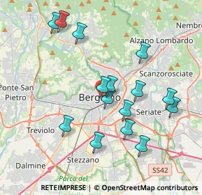 Mappa Viale Papa Giovanni XXIII, 24124 Bergamo BG, Italia (3.68733)