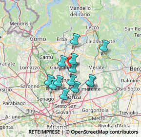 Mappa Via Tiziano Vecellio, 20842 Besana in Brianza MB, Italia (10.32385)