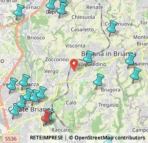 Mappa Via Tiziano Vecellio, 20842 Besana in Brianza MB, Italia (3.1015)