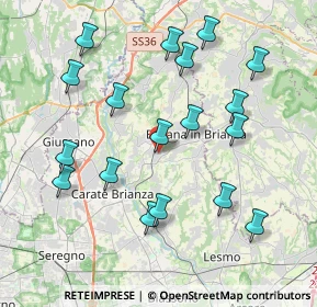 Mappa Via Tiziano Vecellio, 20842 Besana in Brianza MB, Italia (4.12556)