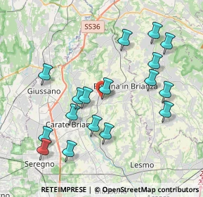 Mappa Via Tiziano Vecellio, 20842 Besana in Brianza MB, Italia (4.07059)