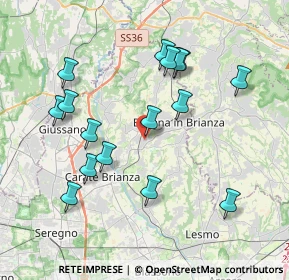 Mappa Via Tiziano Vecellio, 20842 Besana in Brianza MB, Italia (3.865)