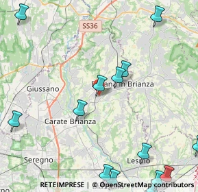 Mappa Via Tiziano Vecellio, 20842 Besana in Brianza MB, Italia (6.28067)