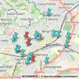 Mappa Largo Porta Nuova, 24121 Bergamo BG, Italia (1.1385)