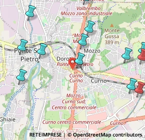 Mappa Via Lecco, 24035 Curno BG, Italia (1.35077)