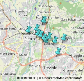 Mappa Via Lecco, 24035 Curno BG, Italia (1.025)