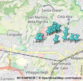 Mappa Via Mose del Brolo, 24128 Bergamo BG, Italia (0.72533)