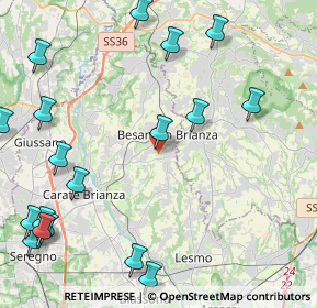 Mappa Via della Cascina Selva, 20842 Besana in Brianza MB, Italia (6.0415)