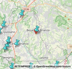 Mappa Via della Cascina Selva, 20842 Besana in Brianza MB, Italia (6.65364)