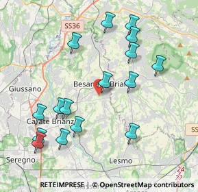 Mappa Via della Cascina Selva, 20842 Besana in Brianza MB, Italia (4.25688)