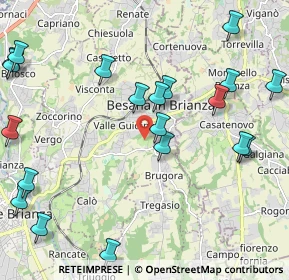 Mappa Via della Cascina Selva, 20842 Besana in Brianza MB, Italia (2.6355)