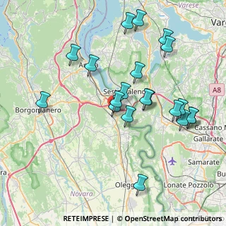 Mappa Via 25 Aprile, 28040 Borgo Ticino NO, Italia (8.019)