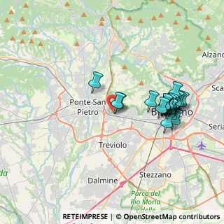 Mappa Via Crocette, 24030 Curno BG, Italia (3.7085)