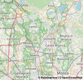 Mappa 22060 Cabiate CO, Italia (8.6655)