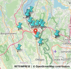 Mappa Via Castelletto Ticino, 28040 Borgo Ticino NO, Italia (6.43733)
