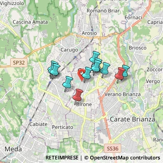 Mappa Via Arona, 20833 Giussano MB, Italia (1.23)