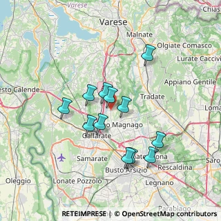Mappa Via Milano, 21040 Oggiona Con Santo Stefano VA, Italia (6.13167)