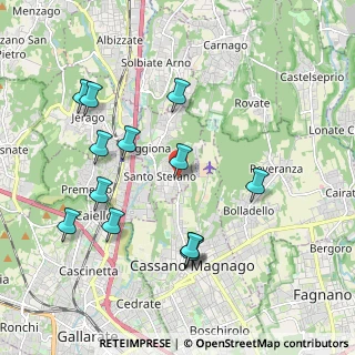 Mappa Via Milano, 21040 Oggiona Con Santo Stefano VA, Italia (2.04846)