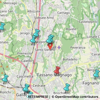 Mappa Via Milano, 21040 Oggiona Con Santo Stefano VA, Italia (3.35643)