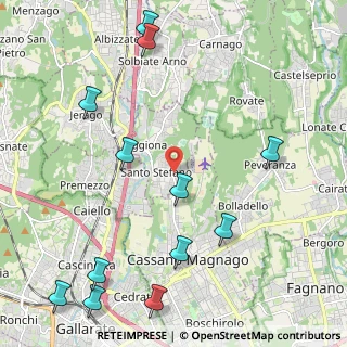Mappa Via Milano, 21040 Oggiona Con Santo Stefano VA, Italia (2.79667)