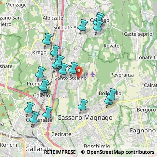 Mappa Via Milano, 21040 Oggiona Con Santo Stefano VA, Italia (2.21421)